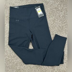 NWT Under Armour Leggings Motion Ankle Black with Pocket Size M